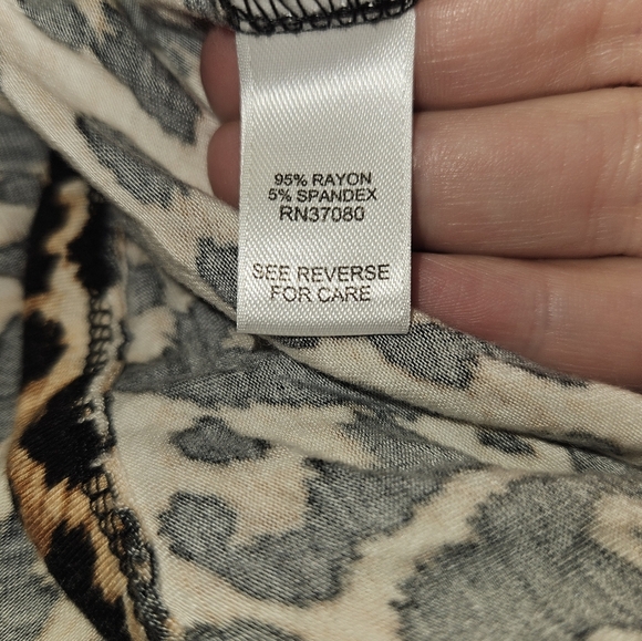 Cato Womans Long Sleeve Cheetah Print Cardigan Size 18W/20W - Picture 12 of 12